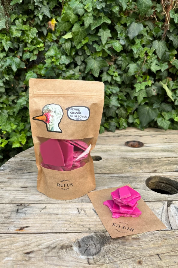 Pembe Granül Mum Boyası 250 gr - 3