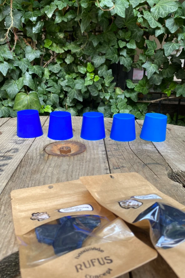 Mavi Granül Mum Boyası 100 gram - Resim 5