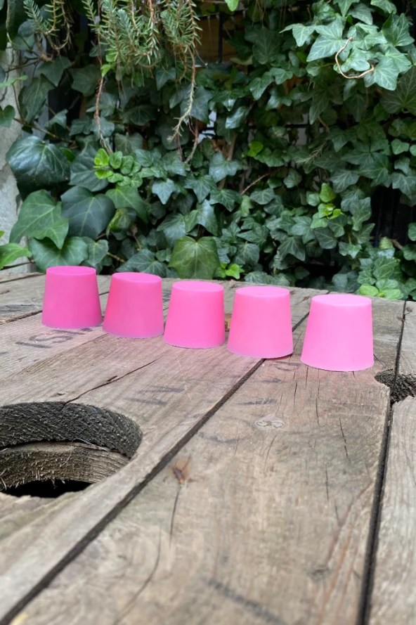Pembe Granül Mum Boyası 500gr - 5
