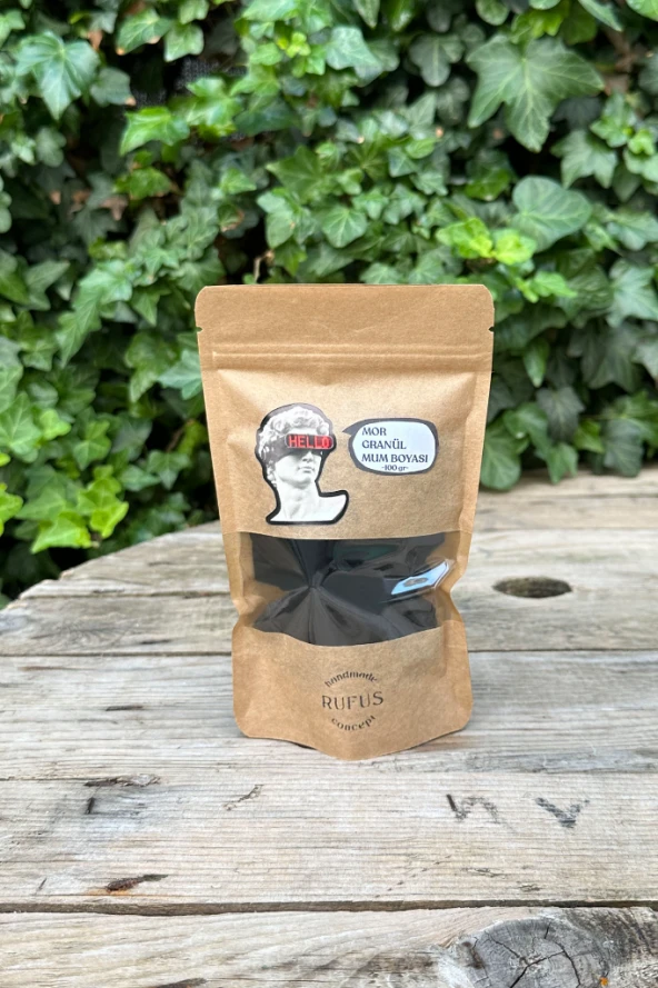 Mor Granül Mum Boyası 100 gram - Resim 3