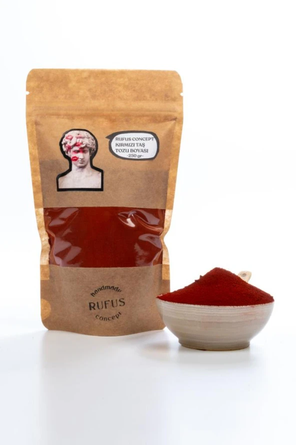 Kırmızı Taş Tozu Boyası ( 250 gr ) - Resim 6