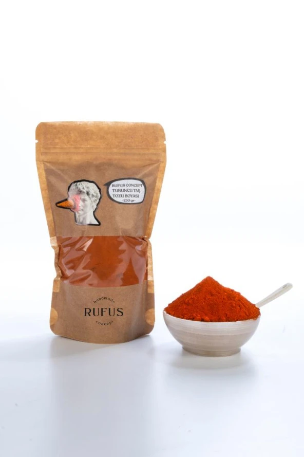 Turuncu Taş Tozu Boyası ( 250 gr ) - Resim 7