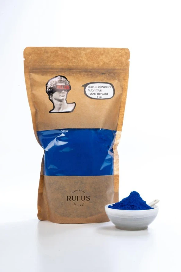 Mavi Taş Tozu Boyası ( 1 kg ) - Resim 2