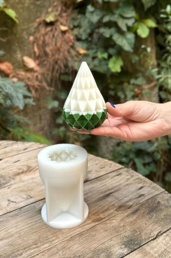 Yılbaşı Ağacı Set-2 Mum Kalıpları (3 Adet Kalıp) (1 Adet) - Resim 3