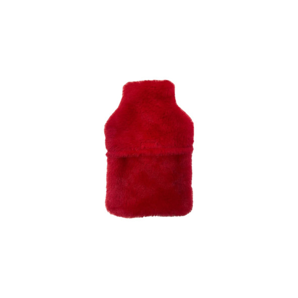 SICAK SU TORBASI PELUŞ KALPLİ,KIRMIZI TERMOFOR 29x17CM 750ml - 3