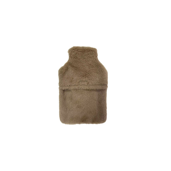 SICAK SU TORBASI PELUŞ KALPLİ,BEJ TERMOFOR 29x17CM 750ml - 3