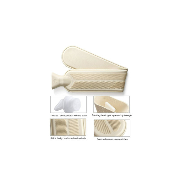 SICAK SU TORBASIBOYUN VE OMUZ ICIN  UZUN PELUŞ PEMBE 2LT TERMOFOR 75x13CM - 3