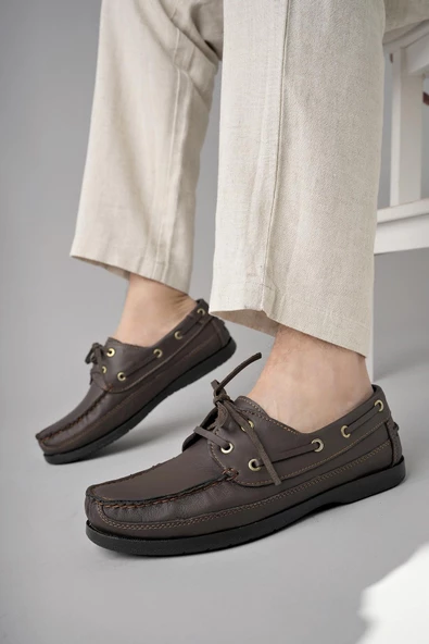 Muggo Sidro Garantili Hakiki Deri Erkek Günlük Klasik Casual Ayakkabı - 8