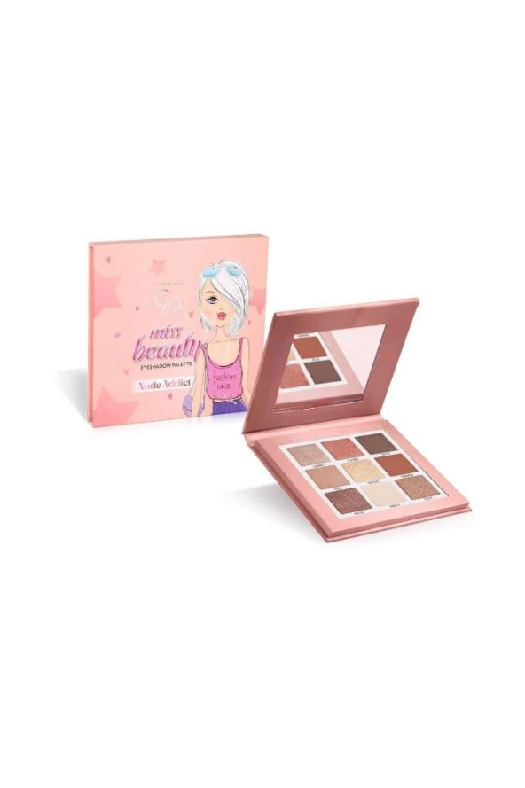 Golden Rose Miss Beauty Eyeshadow Palette No:02 Nude Addict - Far Paleti - 2
