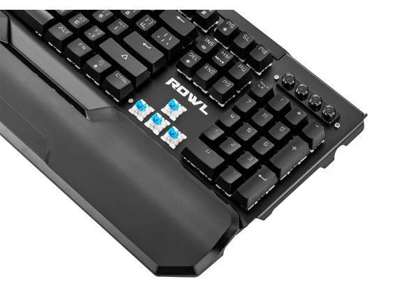 PTTAVM: Rowl RGMK-01 PULSATRIX USB RGB Aydınlatmalı Blue Switch Gaming ...