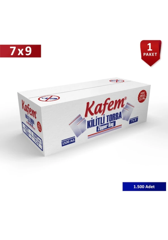 Kafem Kilitli Torba 7x9 cm - 1500 Adet