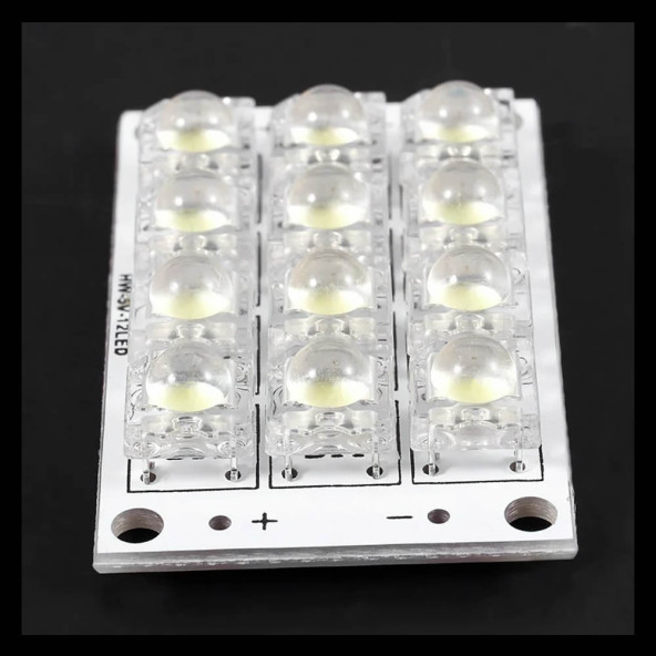 DC 3V 5V 1W Beyaz Led Board Modül 12 Adet Led Masa Gece Lambası Mobil Aydınlatma Işık Hw-5v-12Led - 5
