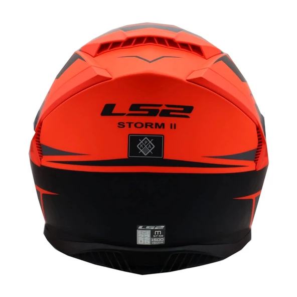 LS2 STORM 2 FIST MAT TURUNCU-SİYAH KASK - 3