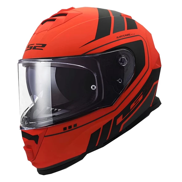 LS2 STORM 2 FIST MAT TURUNCU-SİYAH KASK