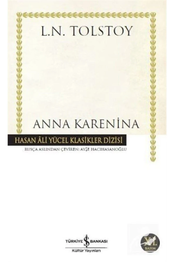 İş Bankası Kültür Yayınları Anna Karenina Ciltsiz