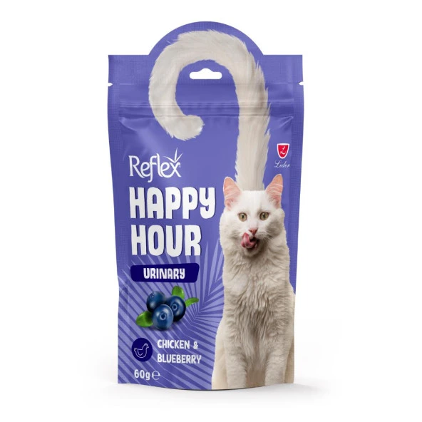 Reflex Happy Hour Urinary Tavuklu ve Yaban Mersinli Üriner Sistem Destekleyici Kedi Ödül Maması