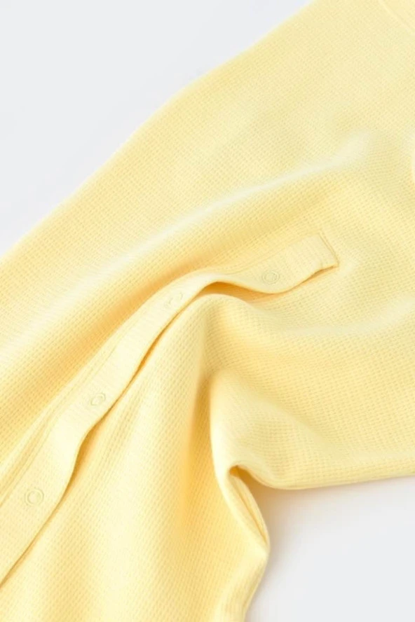 Bebek Şort Kollu Tulum, %100 Organik Pamuk, Bebek ve Yenidoğan Serisi - CSYW1016 - 4