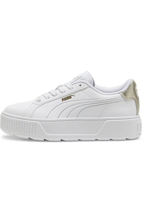 Puma Karmen Metallic Shine 395099 01 Kadın Sneaker Ayakkabı Beyaz Altın 36-40