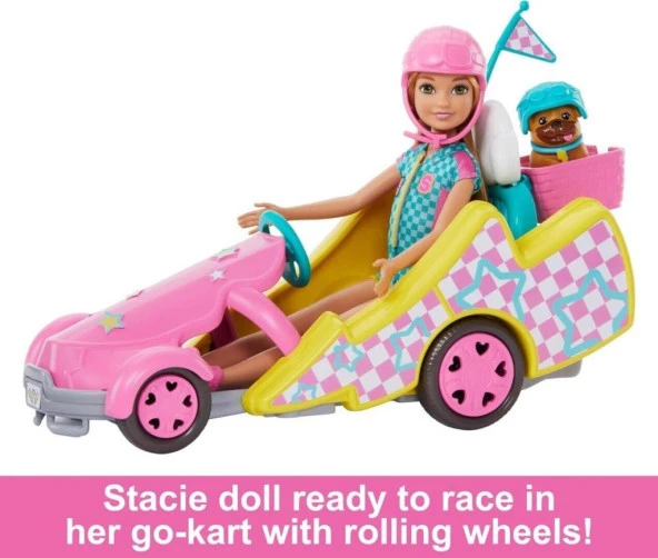Barbie Stacie Go Kart HRM08 Lisanlı Ürün - 2