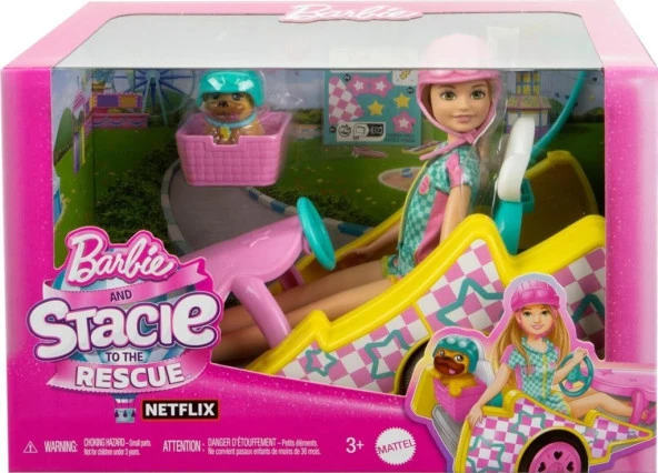 Barbie Stacie Go Kart HRM08 Lisanlı Ürün - 3