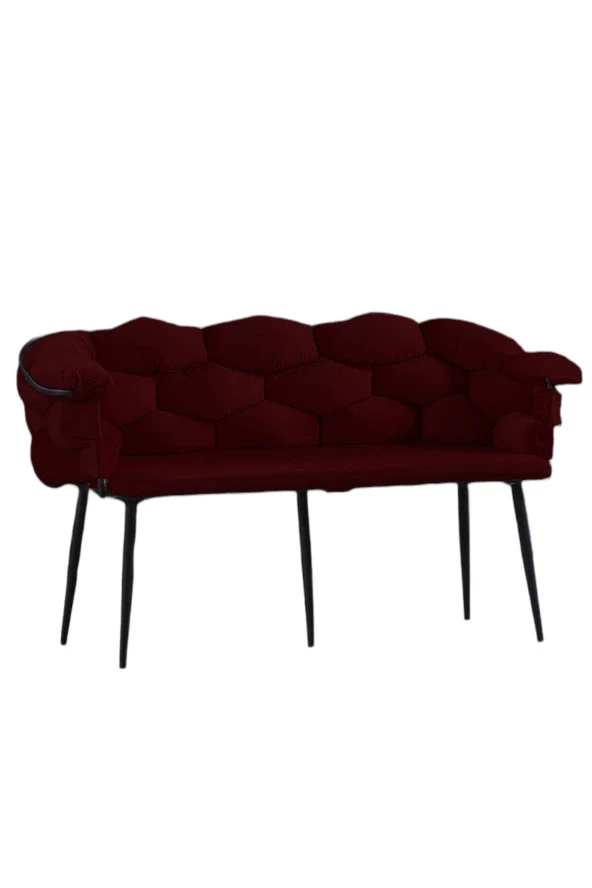 Balon Çay Seti Siyah Iskelet-bordo - 2