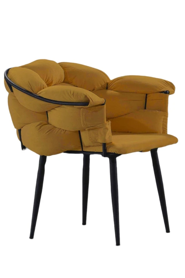 Balon Çay Seti Siyah Iskelet-hardal - 3