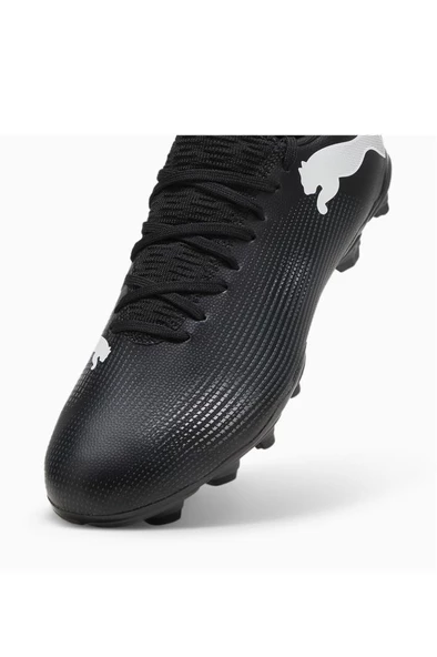 Puma FUTURE 7 PLAY FG/AG 107723 02 Erkek Krampon Siyah Beyaz 40-45 - Resim 5
