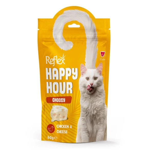 Reflex Happy Hour Choosy Tavuklu ve Peynirli Seçici Kediler için Kedi Ödül Maması