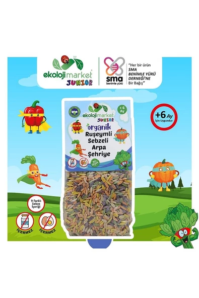 Organik Ruşeymli Sebzeli Bebek Makarnası Arpa Şehriye 250 Gr ( Süt Ve Yumurta Içermez) - 2