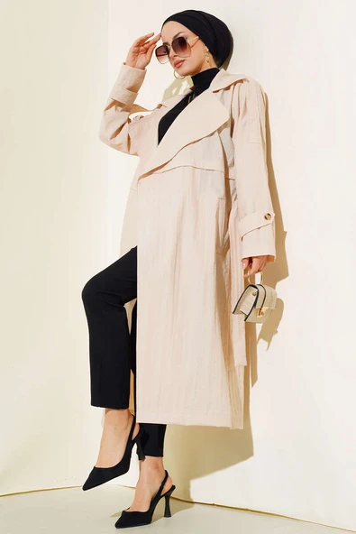 Apoletli Paraşüt Kap Bej ürün görseli 1