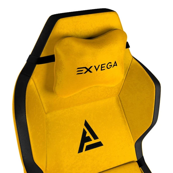 Exvega Andromeda 2024 Premium Kumaş Masajlı Profesyonel Oyuncu Koltuğu Sarı - 2