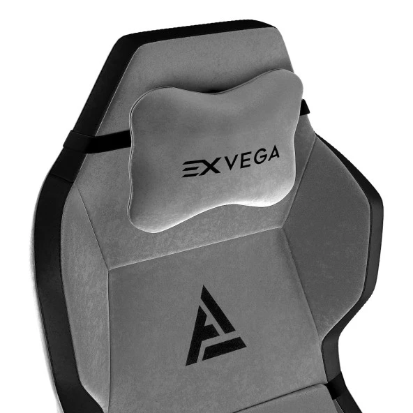 Exvega Andromeda 2024 Premium Kumaş Masajlı Profesyonel Oyuncu Koltuğu Gri - 2