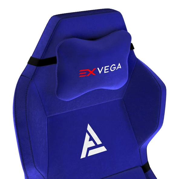 EXVEGA Andromeda 2024 Premium Kumaş Masajlı Profesyonel Oyuncu Koltuğu Gece Mavisi - 2