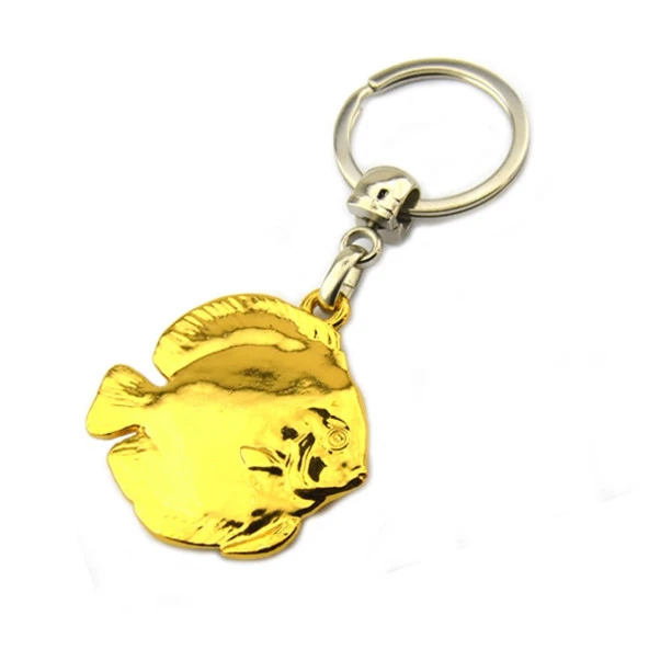 Discus Balık Anahtarlık - Gold Görünümlü - 4