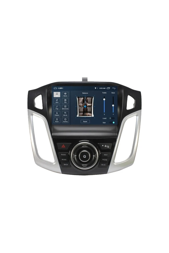 Newspace Ford Focus 3- 2/32 Carplay Android Multimedya Navigasyon Oto Teyp - Resim 2