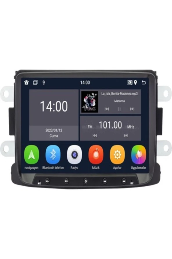 Newspace Dacia Uyumlu Android 2Gb Ram 32Gb Rom Carplay Navigasyon Yuvalı Multimedya