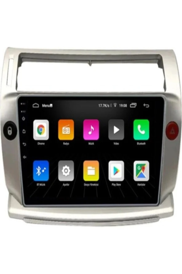 Newspace Citroen C4 Old Kasa 6Gb Ram 128Gb Rom Carplay Android 8 Çekirdek Navigasyon Multimedya Teyp