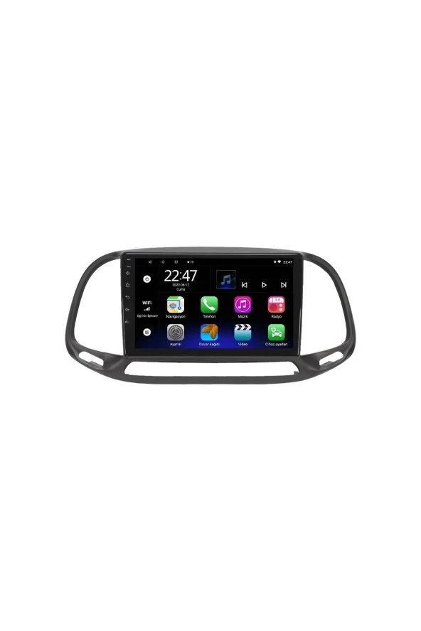 Newspace Fiat Doblo New Kasa 6Gb Ram 128Gb Rom Carplay Android Navigasyon Multimeya Oto Teyp ürün görseli 1