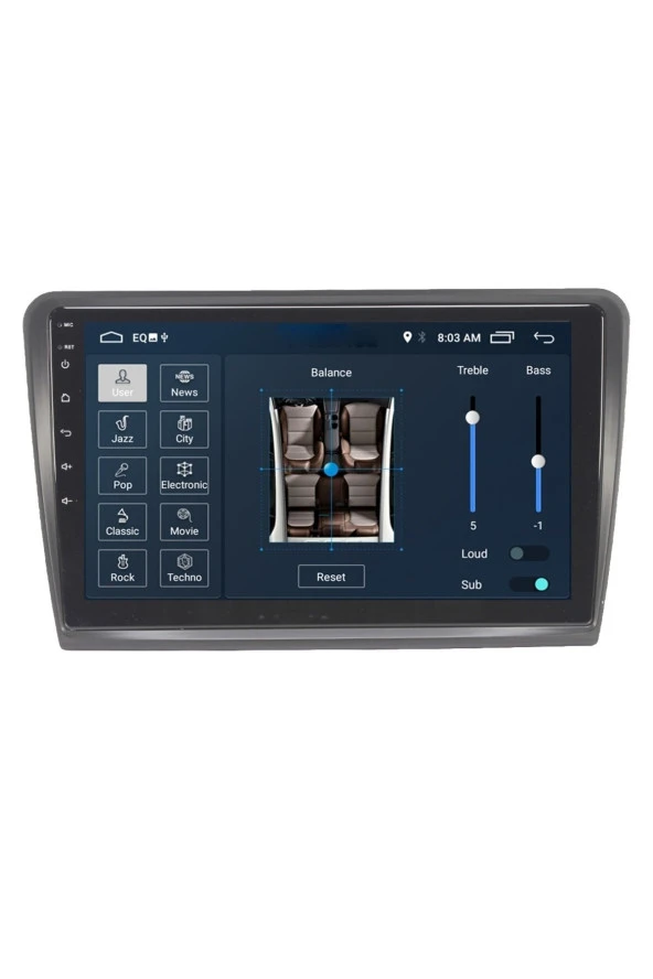 Newspace Skoda Süper B Android 6Gb Ram 128Gb Rom Carplay 8 Çekirdek Navigasyon Multimedya Oto Teyp - Resim 2