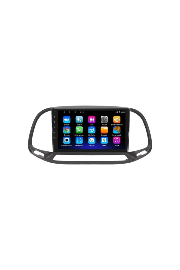 Newspace Fiat Doblo Yeni Kasa 4Gb Ram 64Gb Rom Carplay 8 Çekirdek Android Navigasyon Multimedya Teyp - 2