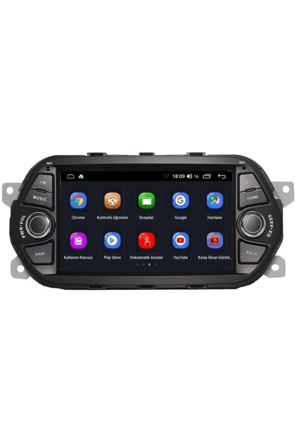 Newspace Fiat Egea 2 Gb Ram 32 Gb Hafıza Carplay Full Hd 1080P Android Multimedya Navigasyon Oto Teyp