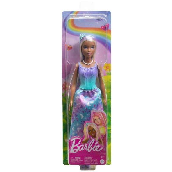 Barbie Prenses Bebek Mor HRR07 HRR10 Lisanslı Ürün