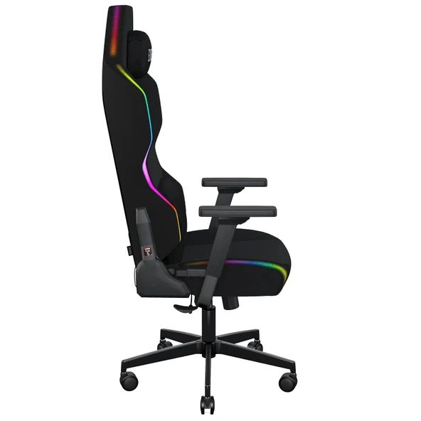 EXVEGA Lunar Active Kumaş RGB Oyuncu Koltuğu Siyah - 5