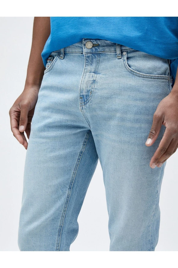Slim Fit Kot Pantolon - Brad Jean - 5