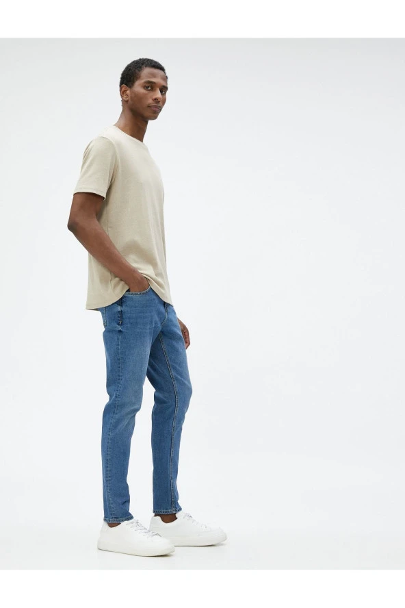 Skinny Fit Kot Pantolon - Michael Jean - Resim 2