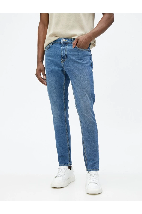 Skinny Fit Kot Pantolon - Michael Jean - Resim 3