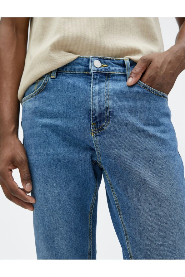 Skinny Fit Kot Pantolon - Michael Jean - Resim 5