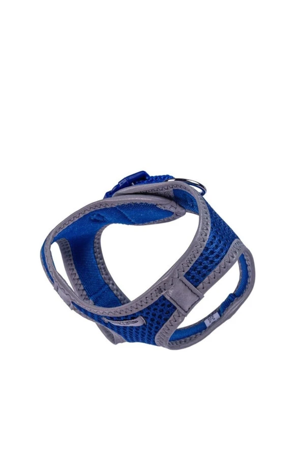 Doggie Havalı Dokuma Reflektör Serisi Küçük Irk Göğüs Tasması Mavi 3xs-22-26cm