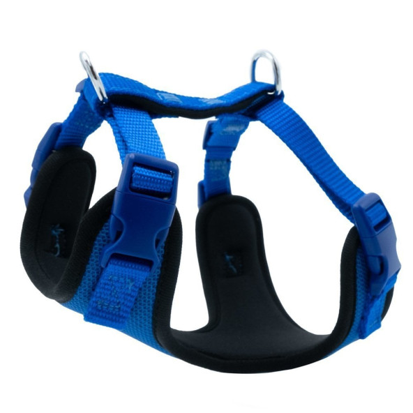 Doggie Royal Blue Havalı Dokumadan El Yapımı Köpek Göğüs Tasması Xs 1,5x35 45 cm