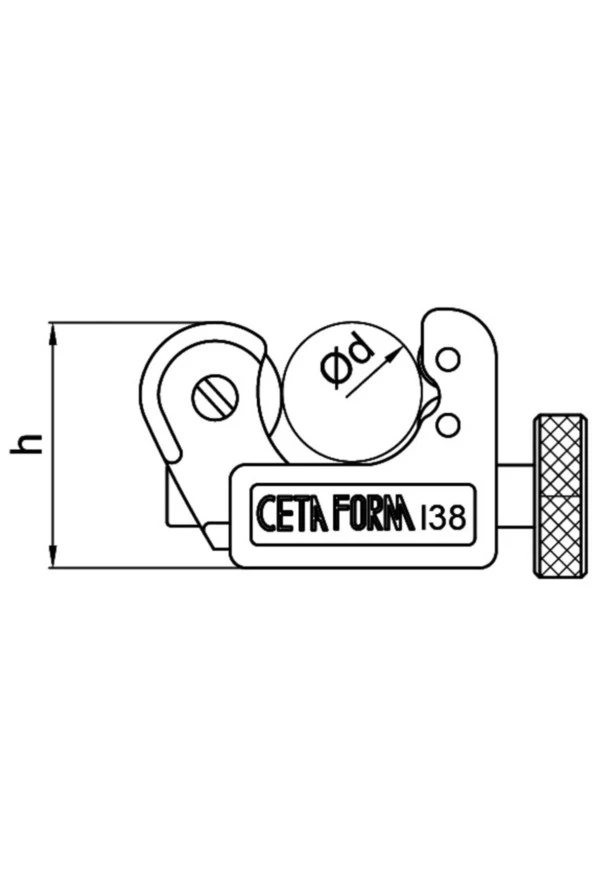 Ceta Form I38-2 Mini Bakır Boru Kesici 3-16 Mm - 2